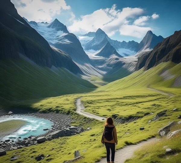 山水漫步，难忘的风景之旅回忆录,漫步山水间，一次难忘的风景游记,魅力,画卷,挑战,第1张